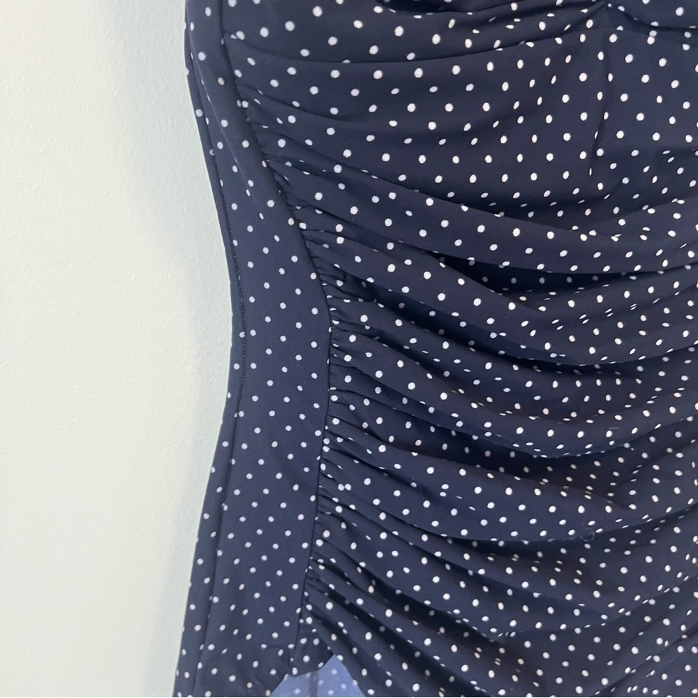 MIRACLESUIT Spellbound pin point Polka Dot Halter One Piece Swimsuit S - Picture 7 of 16